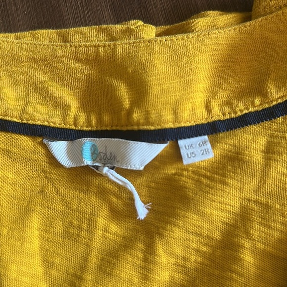 BODEN 
Saskia Jersey Trim Dress
Tuscan Gold 
Size 2R - Picture 4 of 6